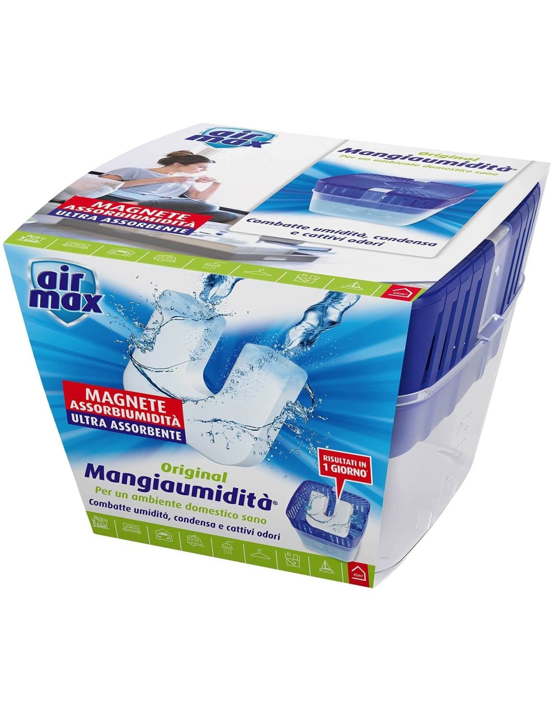 Tab Magnete assorbi umidità 2 x 100g Air Max ® Mangiaumidità