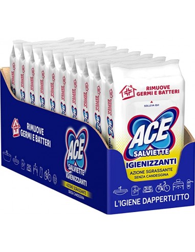 Ace Salviette Salviettine Igienizzanti Azione Sgrassante Promo 10x40pz