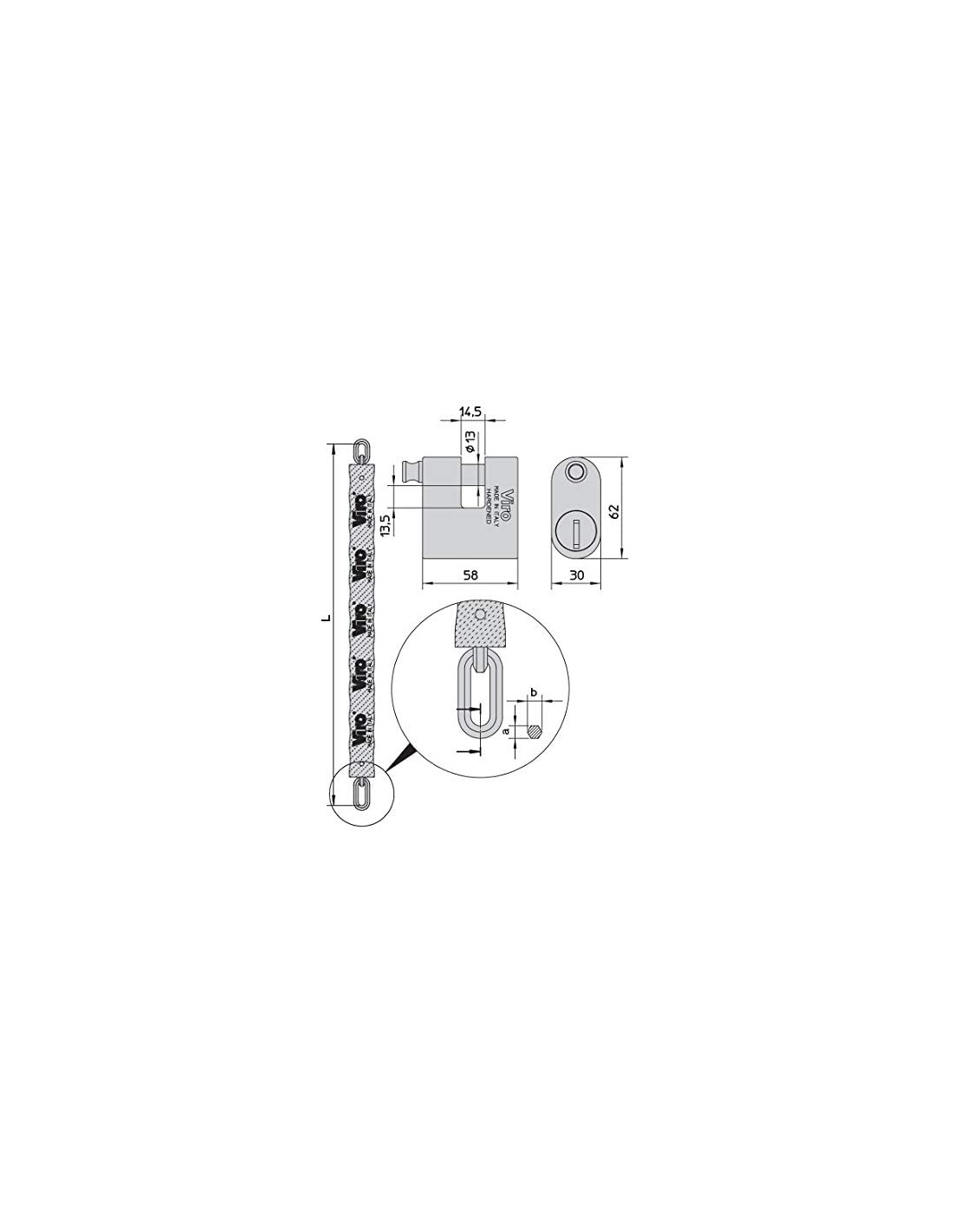 Catena antifurto Trelock ZR455 100 cm x 8 mm - Dispositivi antifurto -  Sicurezza e visibilità - Città