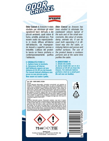 SPRAY TESSUTI Interni AUTO ELIMINA ODORI PROFUMATORE + FRAGRANZE AMBIPUR  300 ml