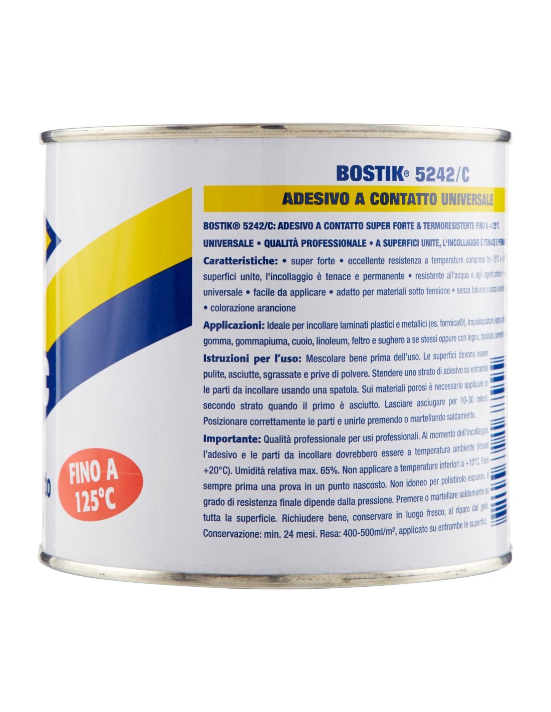 COLLA A CONTATTO BOSTIK 5242/C 0,4 l INCOLLA FORTE E PERMANENTE  TERMORESISTENTE FINO A 125°