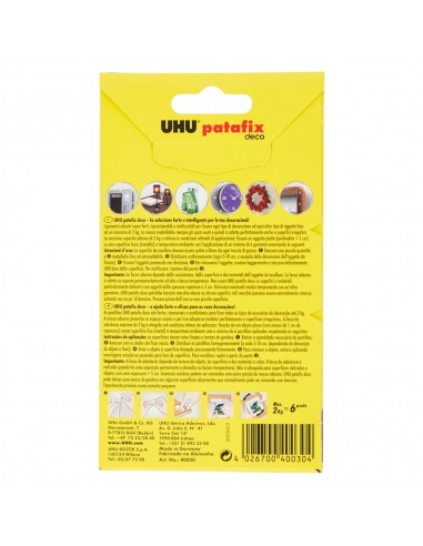 UHU Patafix Deco Gommini Super Forte Deco 32 Adesivi Super Forti