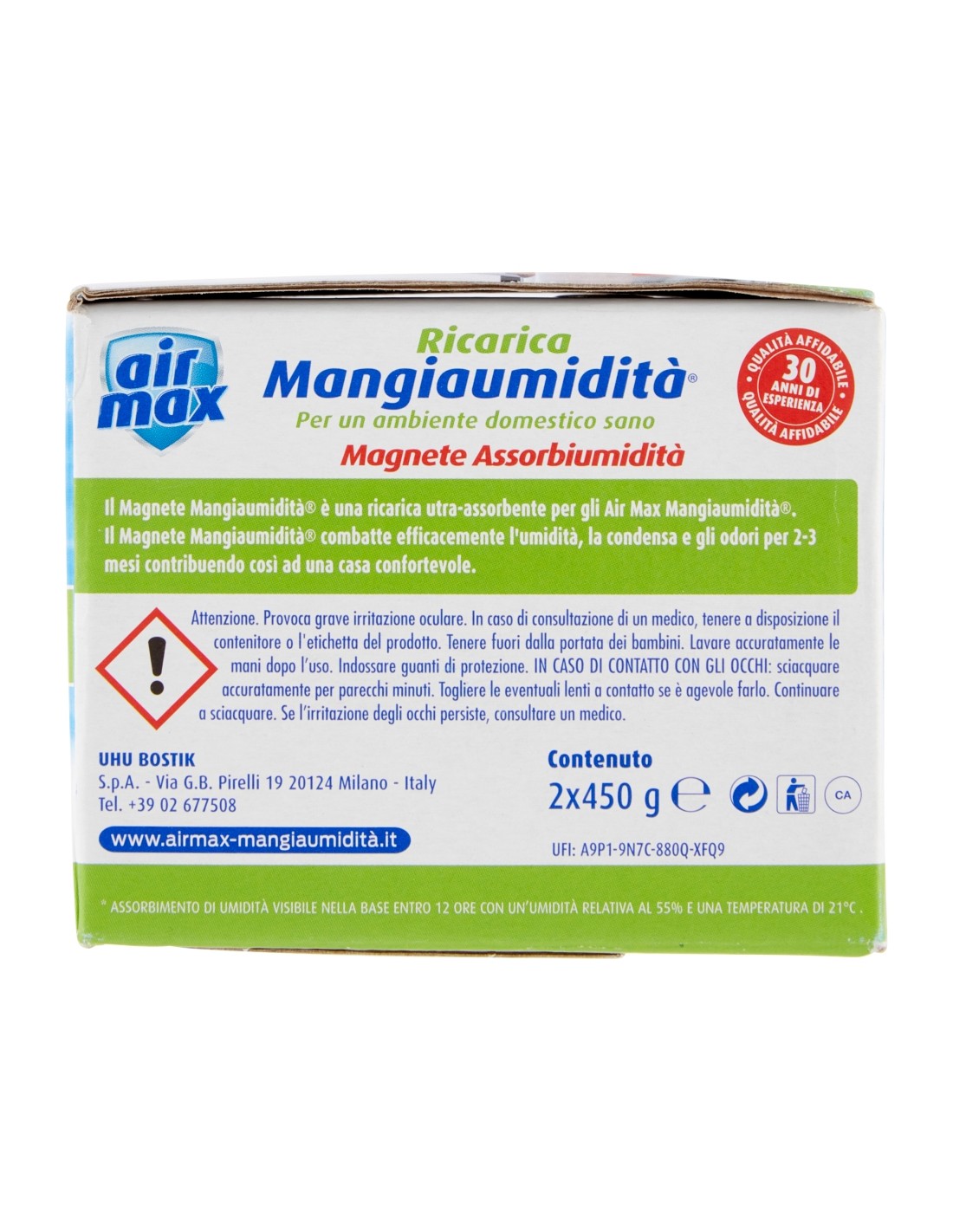 Air Max Ricarica Magnete Mangiaumidità Neutra 2x450g