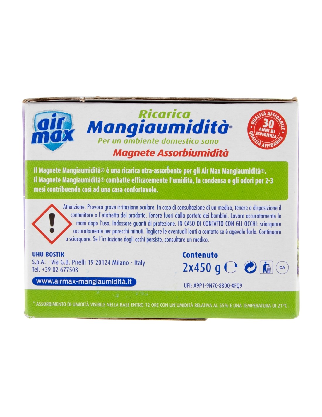 Air Max Ricarica Magnete Mangiaumidità Lavanda 2x450g
